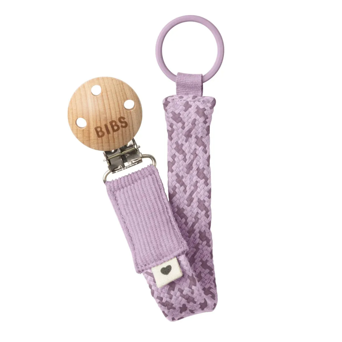 BIBS Pacifier Clip - Violet Sky/Mauve