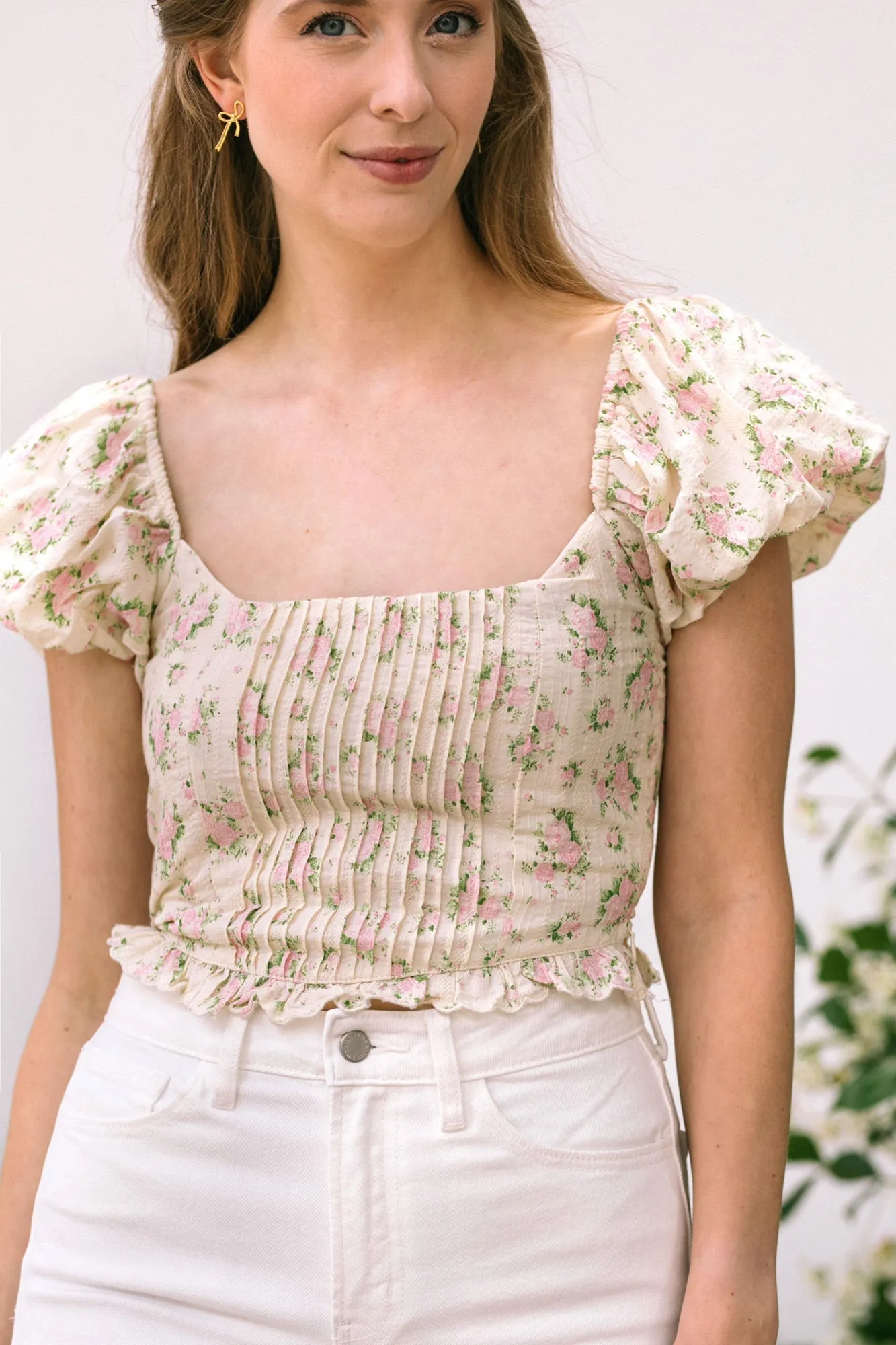 Carina Pleated Crop Top