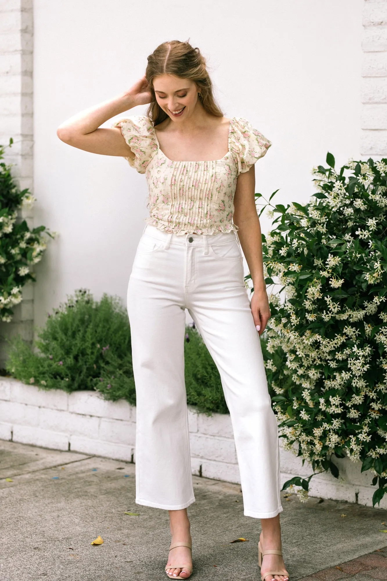 Carina Pleated Crop Top