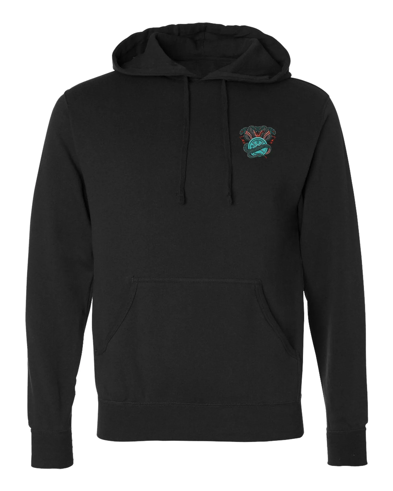 Cobras - Squat Press Pull® - on Black Pullover Hoodie