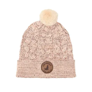 Crywolf Pom Pom Beanie - Blush Speckle