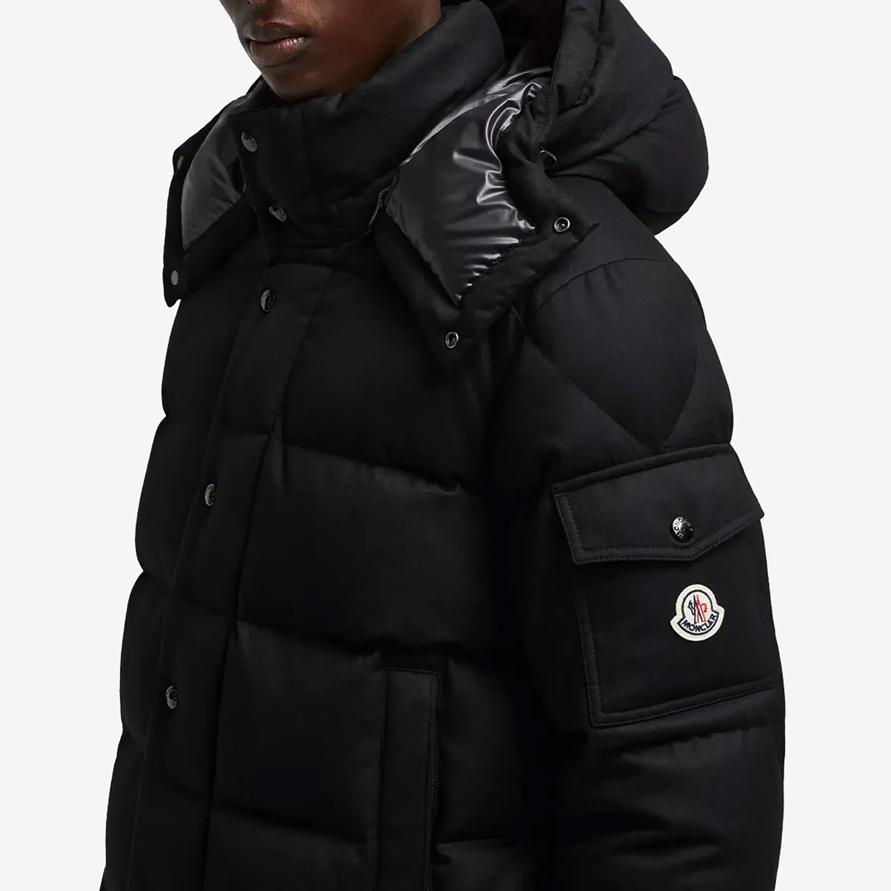 Moncler Vezere Flannel Short Down Jacket