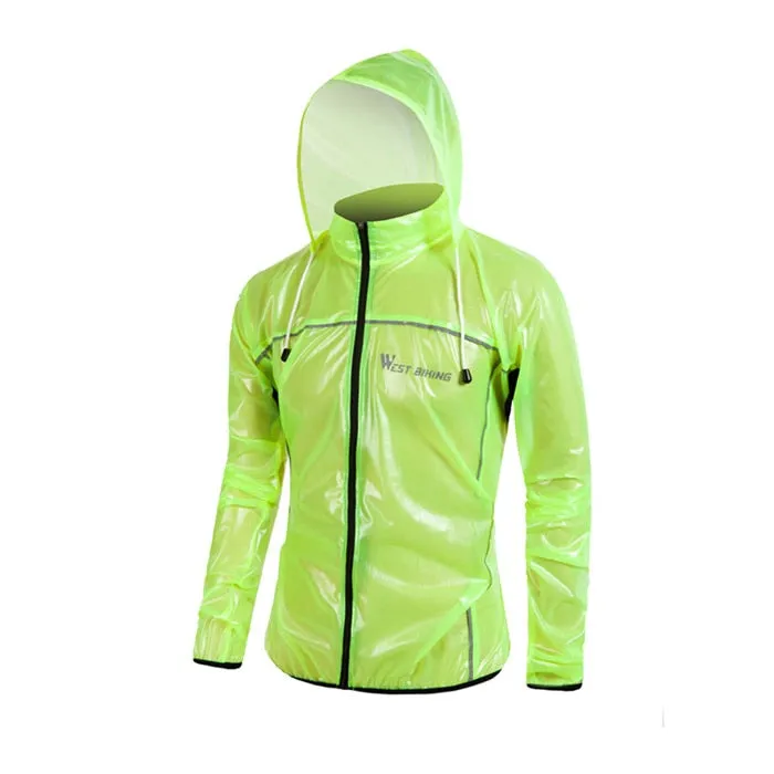 Reflective Cycling Raincoat Windproof Waterproof Windbreaker Bike Jersey Mountain Road Bicycle Bike Cycling Raincoat