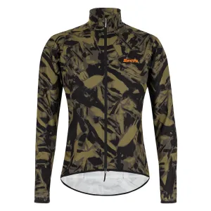 Santini Nebula Gravel Wind Jacket - Military Green