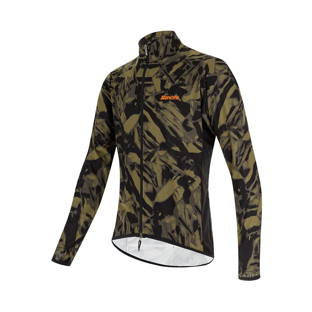 Santini Nebula Gravel Wind Jacket - Military Green