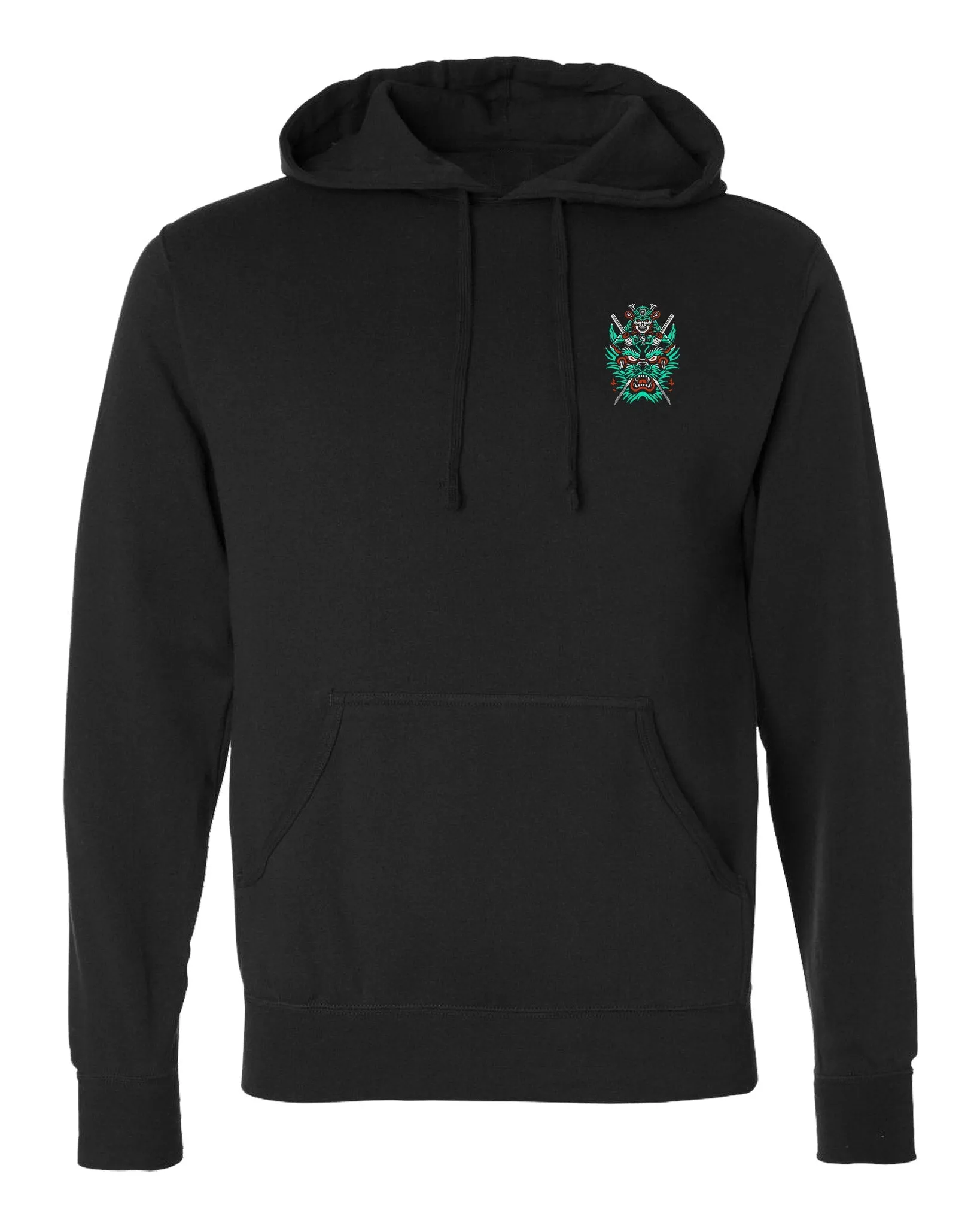 Slaying the Dragon - on Black Pullover Hoodie