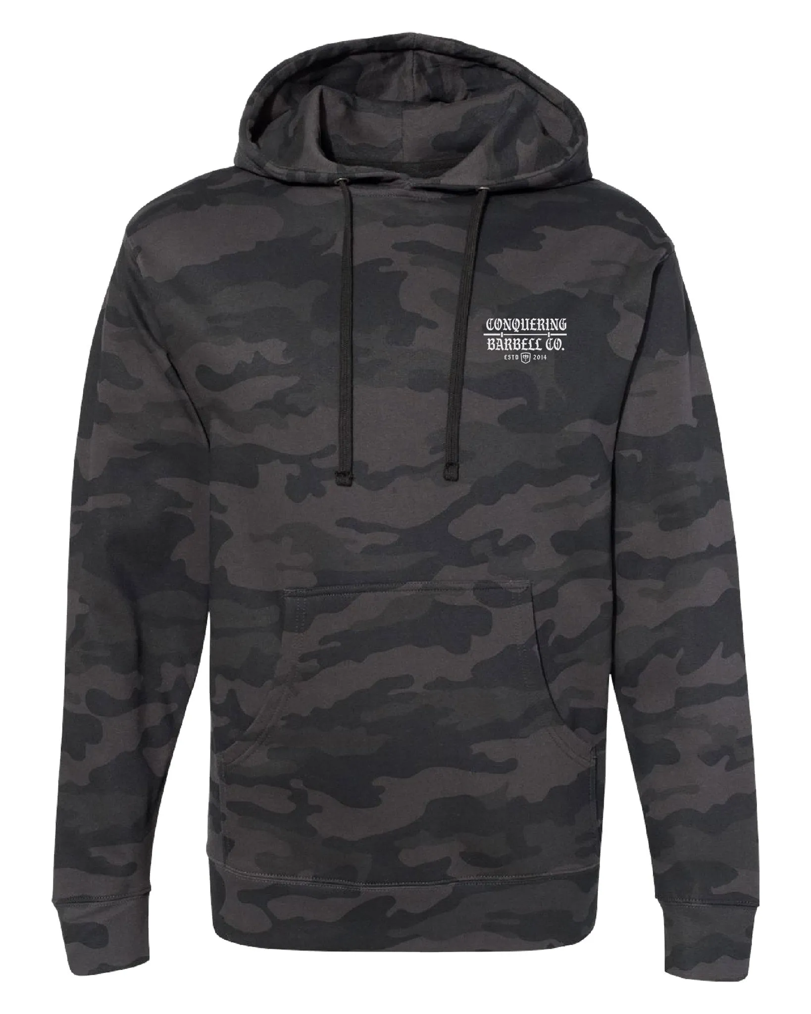 Squat Press Pull - OG Black - Black Camo Pullover Hoodie