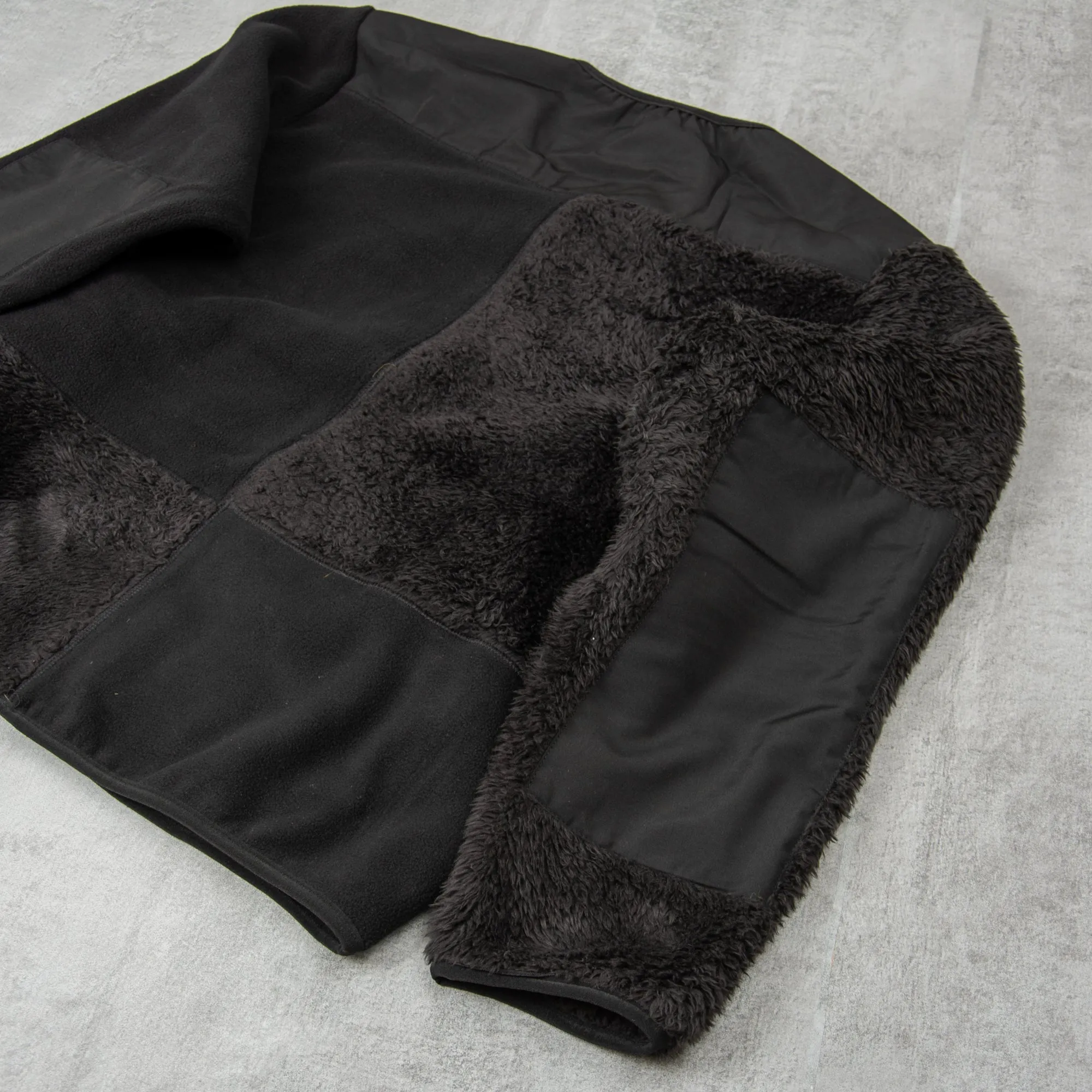 Stan Ray Patchwork Fleece Cardigan - Black